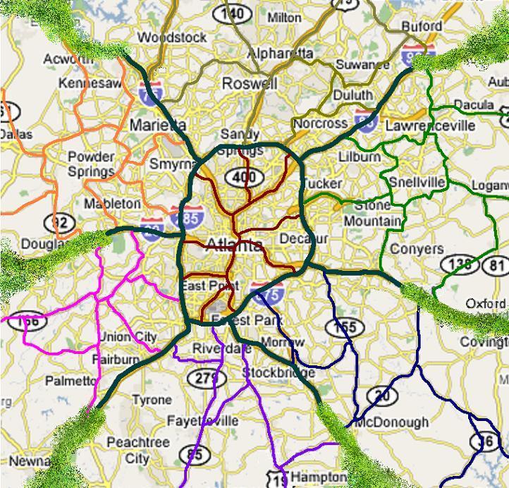the map